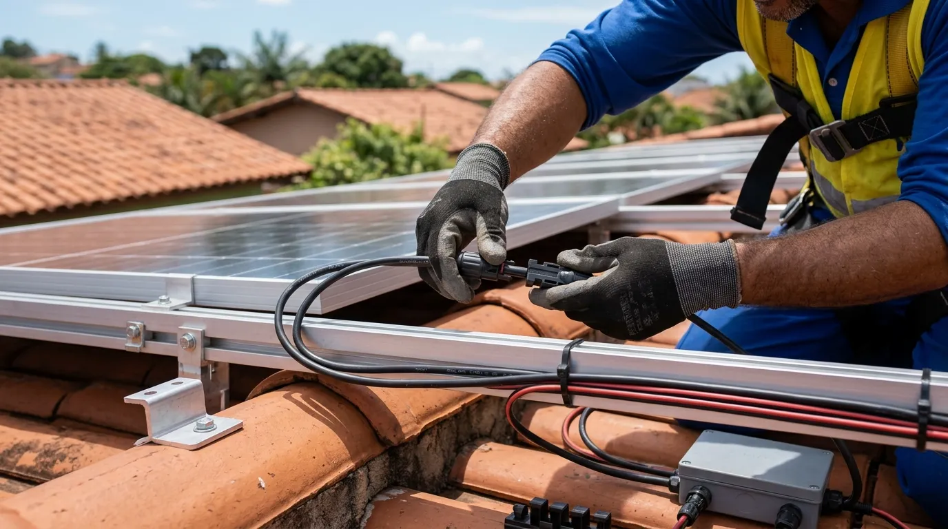 Instalação de sistema fotovoltaico